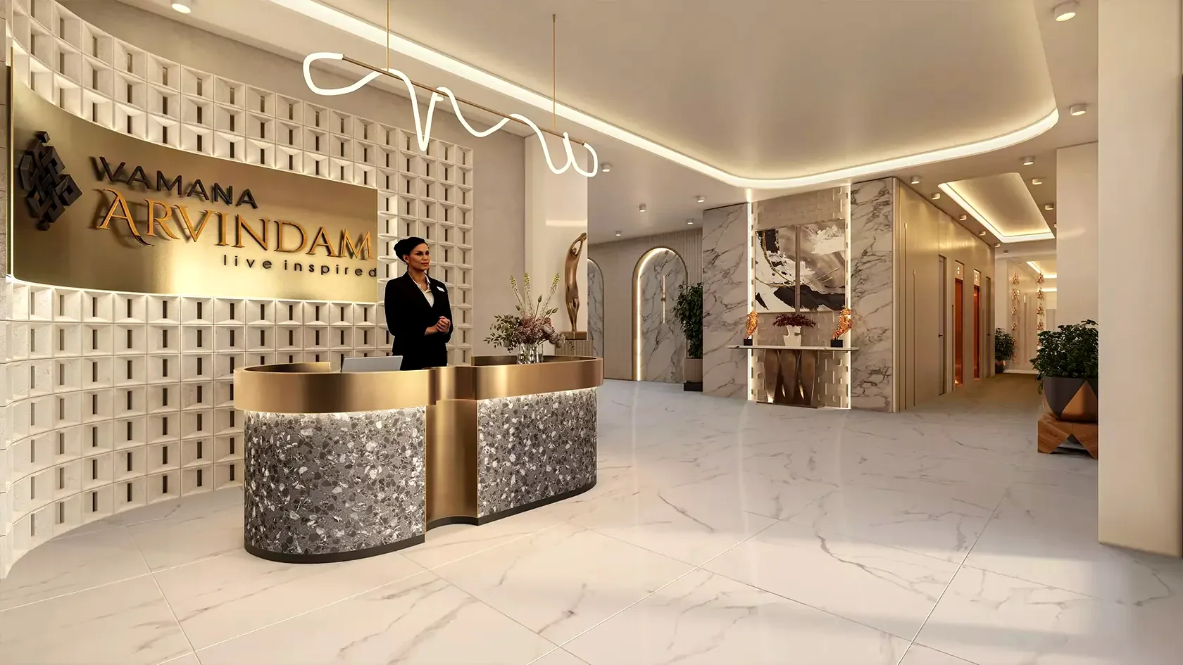 Vamana Arvindam reception and lobby